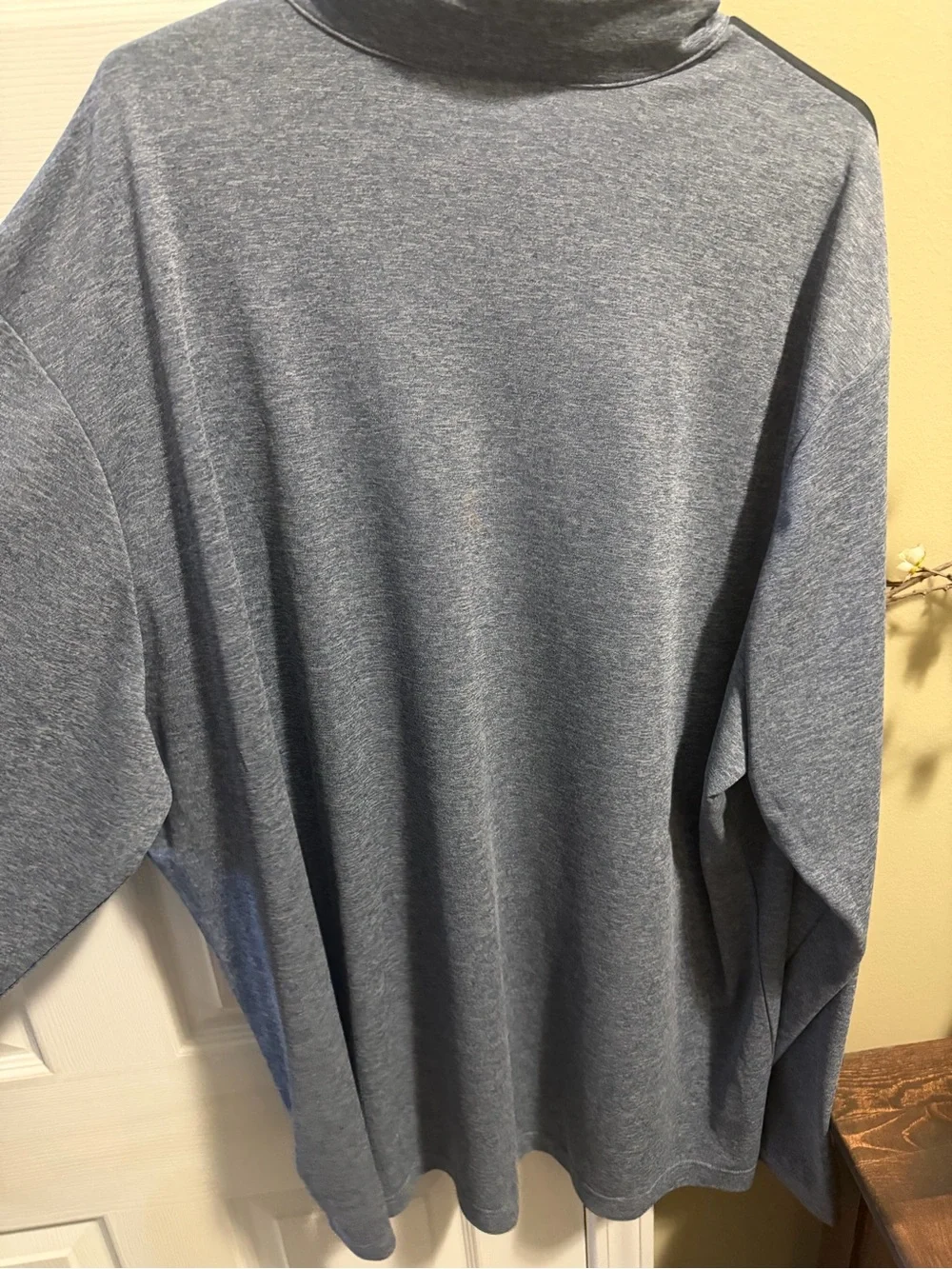 Men's adidas Two-Tone Quarter-Zip Pullover - Black and Heather gray 3XL NWT